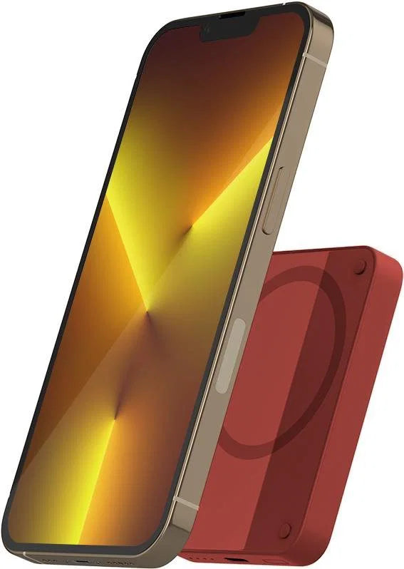 Magnetic Wireless Power Bank 4200mAh – Red