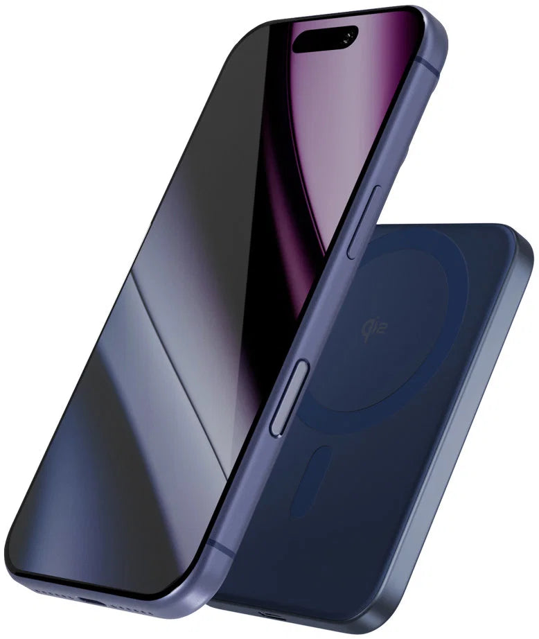 Ultra-Slim Qi2 Magnetic Wireless Power Bank 5,000mAh – Blue