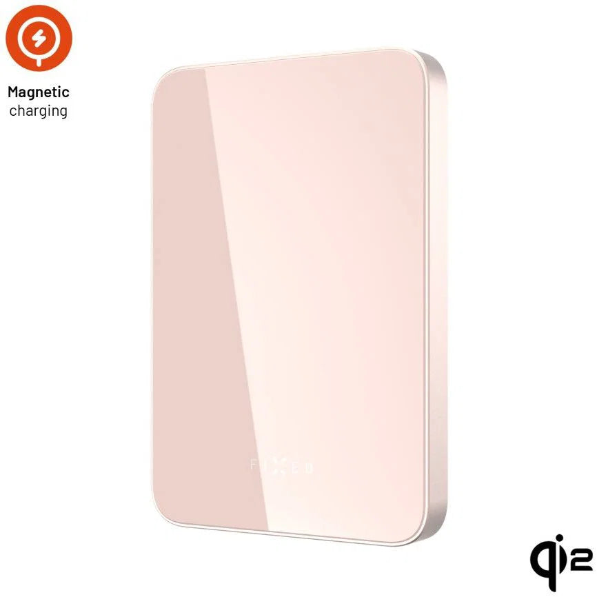 Ultra-Slim Qi2 & MagSafe Wireless Power Bank 5,000mAh – Pink