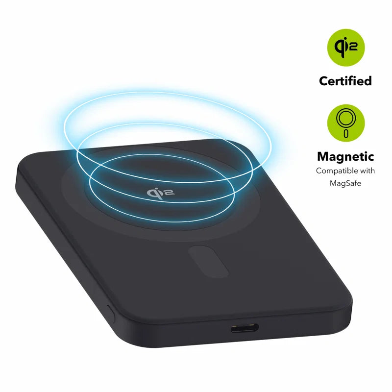 Ultra Slim 5,000mAh Magnetic Power Bank – Dark Blue