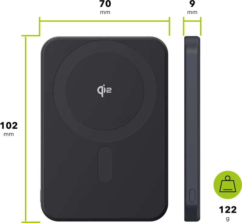 Ultra Slim 5,000mAh Magnetic Power Bank – Dark Blue