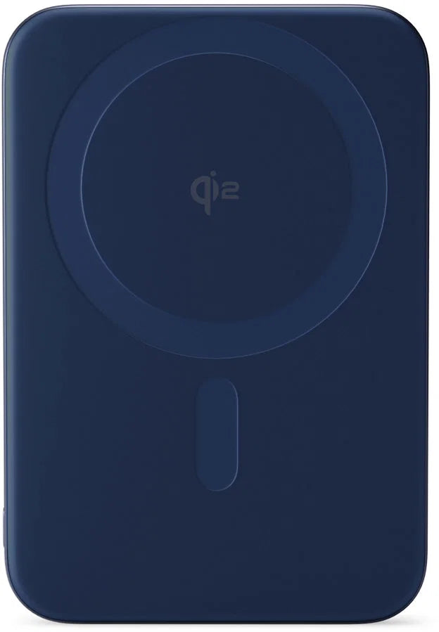 Ultra-Slim Qi2 Magnetic Wireless Power Bank 5,000mAh – Blue