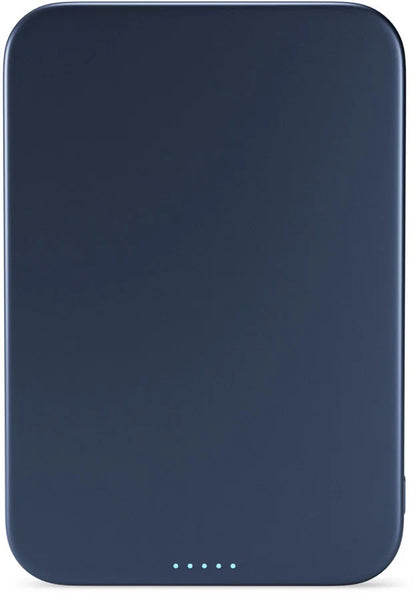 Ultra-Slim Qi2 Magnetic Wireless Power Bank 5,000mAh – Blue
