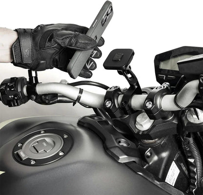 Motorcycle Handlebar Phone Mount – Black