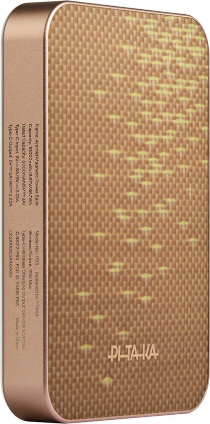 Qi2 Magnetic Wireless Power Bank 10,000mAh – Golden Glint