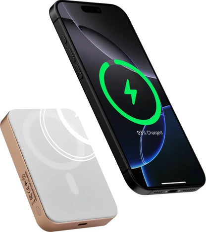 Qi2 Magnetic Wireless Power Bank 10,000mAh – Golden Glint